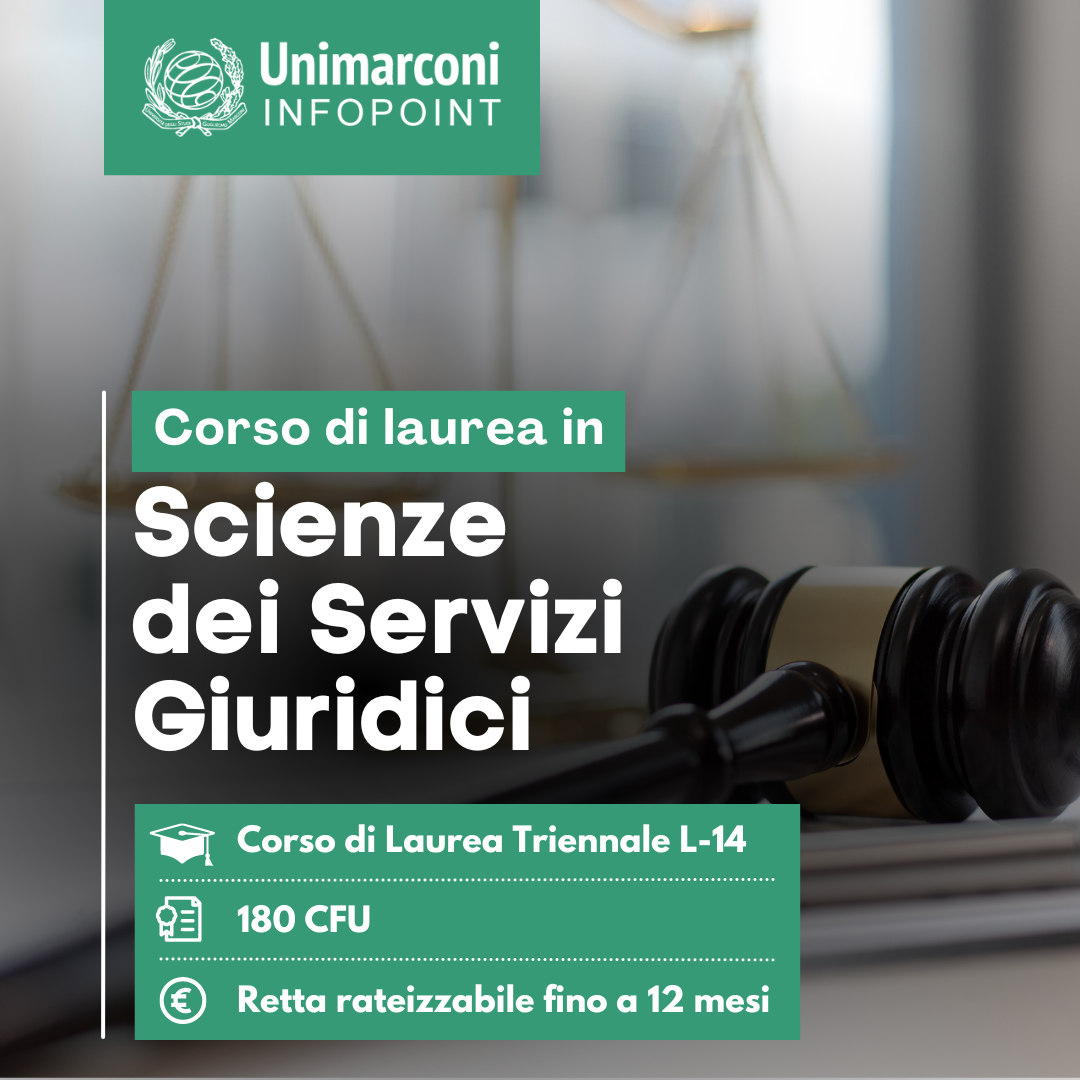 Unimarconi Scienze dei Servizi Giuridici Online L14